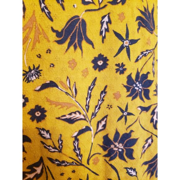Universal Thread Yellow Floral Cottagecore Maxi Dress XL Long Sleeve - Picture 6 of 10